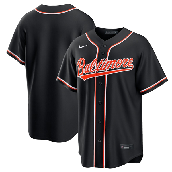 Baltimore Orioles Blank Black Out Stitched Jersey - Zenithce