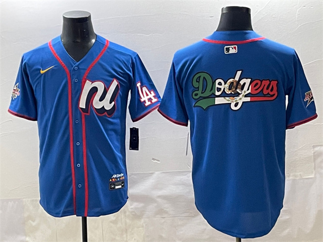 National League Los Angeles Dodgers Team Big Logo Blue 2025 All-Star Edition Limited Stitched Jersey - Zenithce