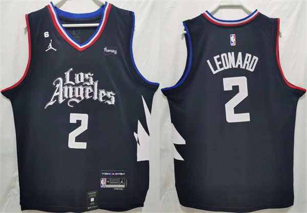 Los Angeles Clippers #2 Kawhi Leonard Black Stitched Jersey - Zenithce