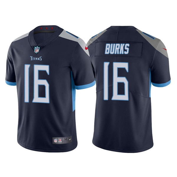 Tennessee Titans #16 Treylon Burks Navy Vapor Untouchable Stitched Jersey - Zenithce