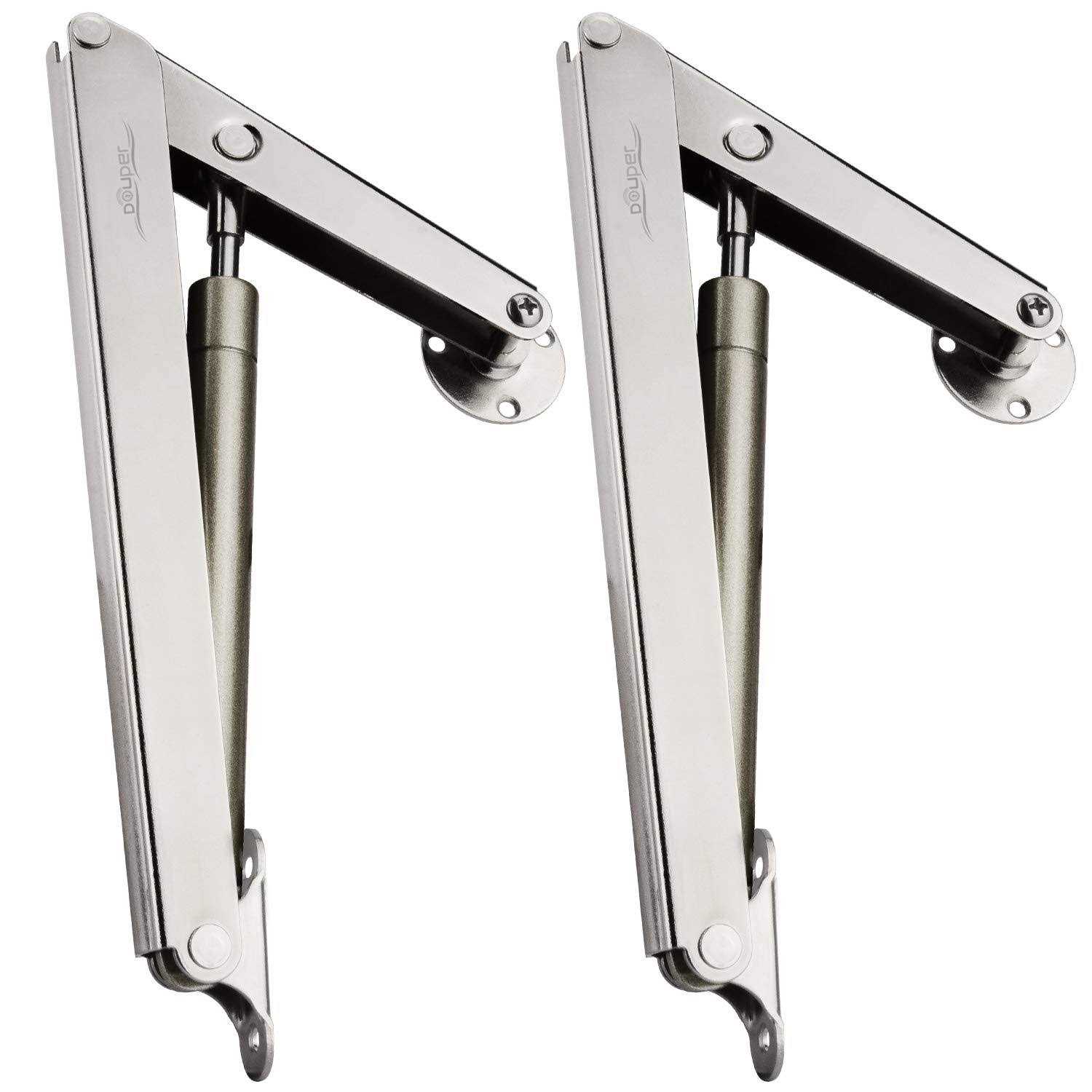 douper 100n/22lb gas spring hinge slow down drop leaf of cabinets desks slowly open drop leaf pack of 2 - Zenithce