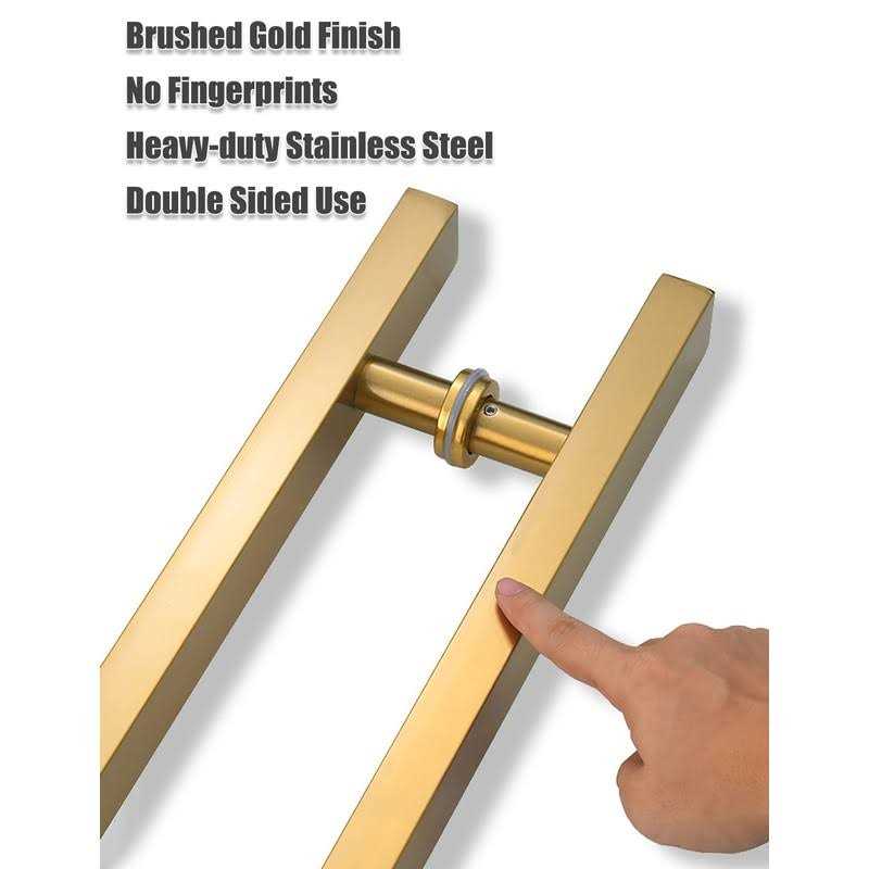 LVYIHAN Stainless Steel Door Handle Double Sided - Zenithce