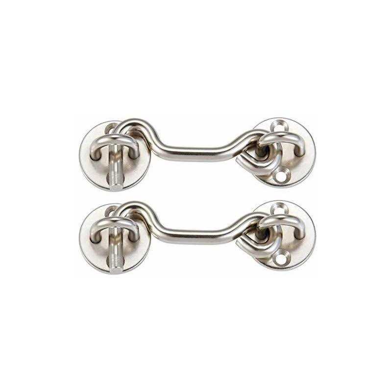 Raswik 4 Privacy Hook and Eye Gate Latch Easy Lock - Zenithce