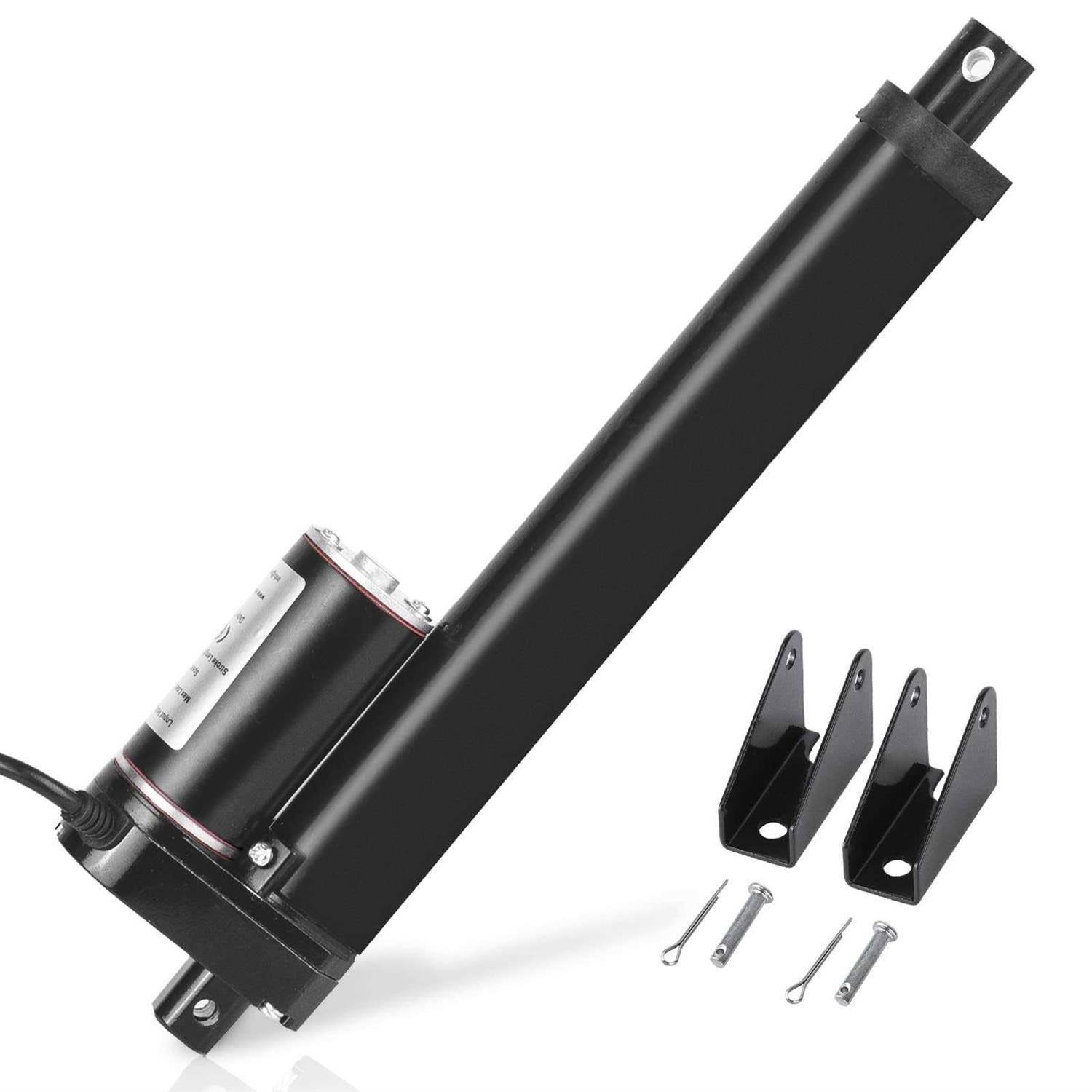 DC HOUSE High Speed 14mm/s Linear Actuator Motor 1000N DC12V with Mounting Brackets - Zenithce