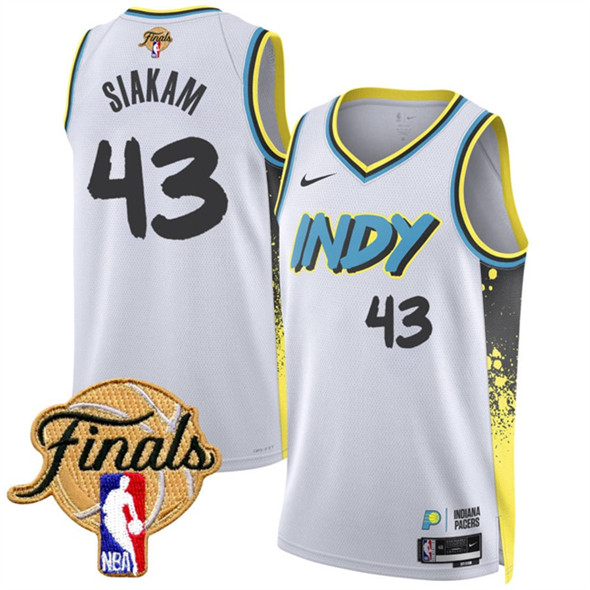 Indiana Pacers #43 Pascal Siakam White 2024-25 City Edition Stitched Jersey - Zenithce