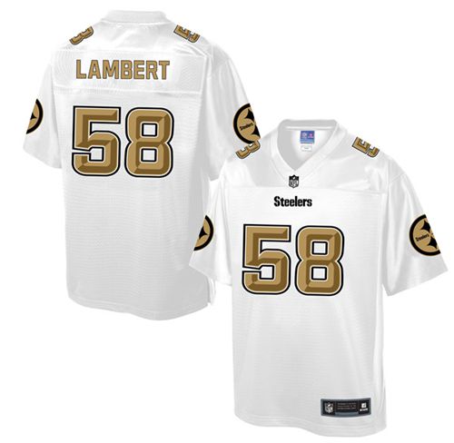 Steelers #58 Jack Lambert White Pro Line Fashion Game Nike Jersey - Zenithce
