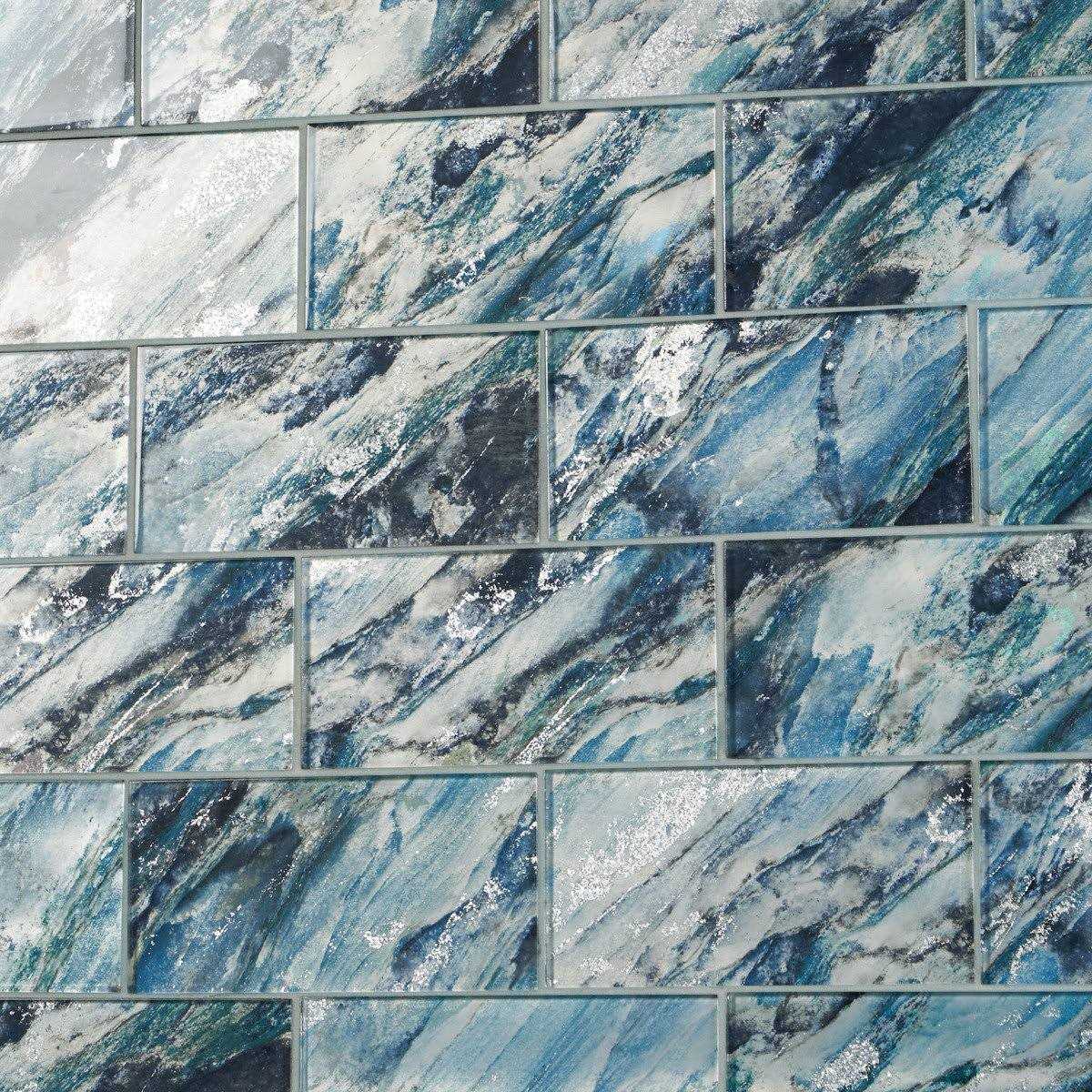 Ivy Hill Tile Wonder Glass 4.37 in. x 8.74 in. Polished Glass Wall Tile - Zenithce
