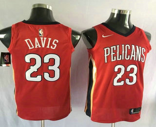 New Orleans Pelicans #23 Anthony Davis New Red 2017-2018 Swingman Stitched Jersey - Zenithce