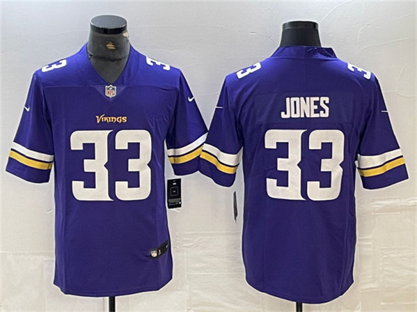 Minnesota Vikings #33 Aaron Jones Purple Vapor Untouchable Limited Stitched Jersey - Zenithce