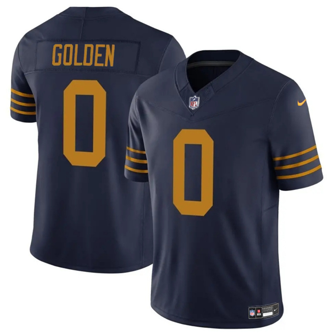 Green Bay Packers #0 Matthew Golden Navy The 1923 Classic Vapor F.U.S.E. Limited Football Stitched Jersey - Zenithce