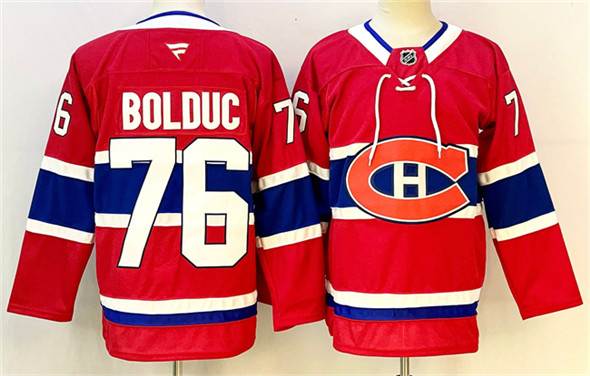 Montreal Canadiens #76 Zack Bolduc Red 2024-25 Stitched Jersey - Zenithce