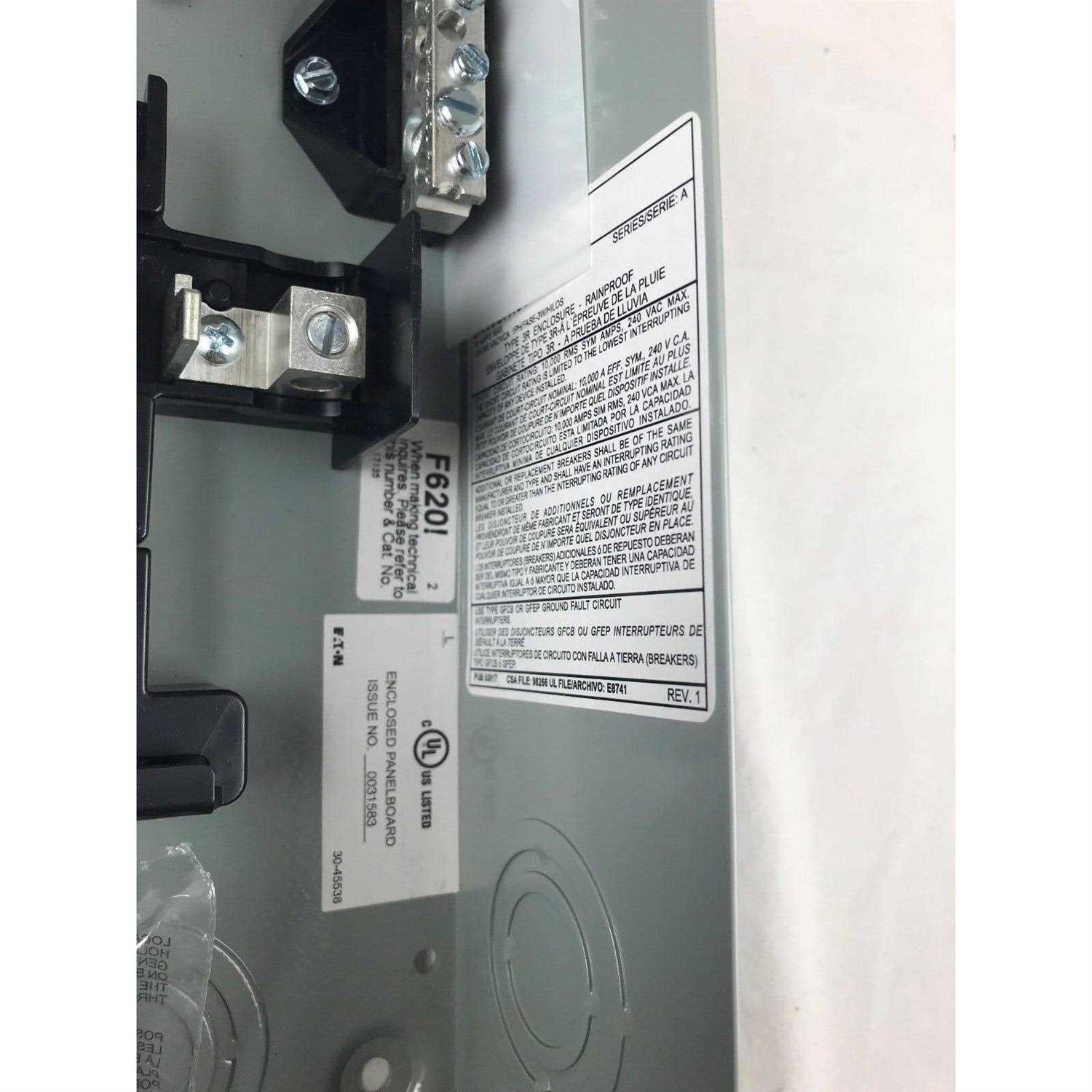 Eaton BR2L125RP Main Lugs Load Center, 125A - Zenithce