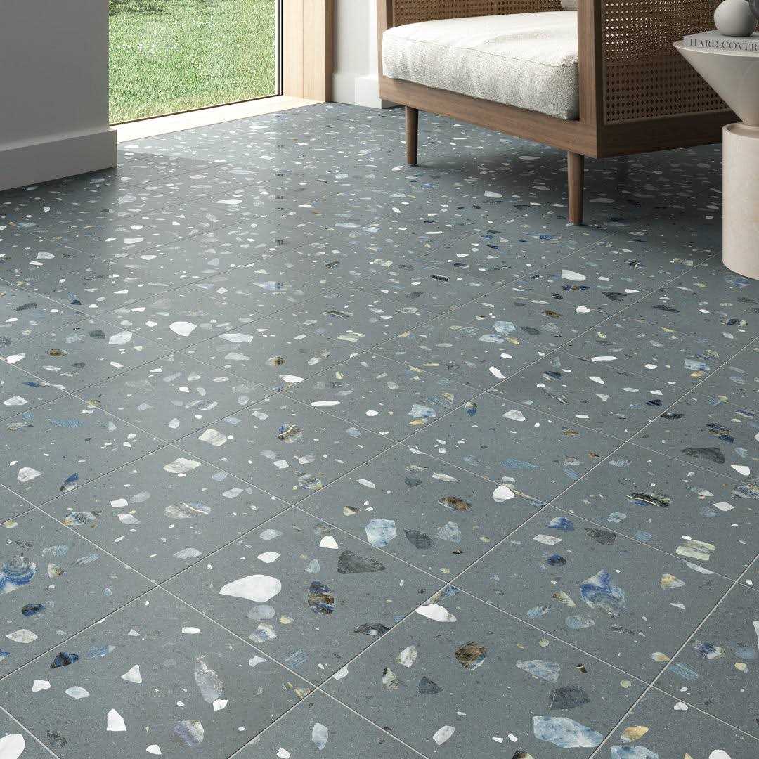 MOLOVO Terrazo 8.03 in. x 8.03 in. Matte Porcelain Floor and Wall Tile - Zenithce