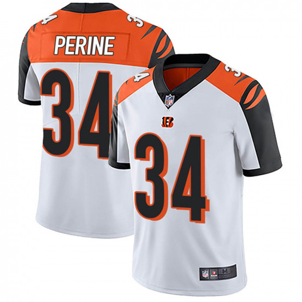 Cincinnati Bengals #34 Samaje Perine White Vapor Untouchable Limited Stitched Jersey - Zenithce