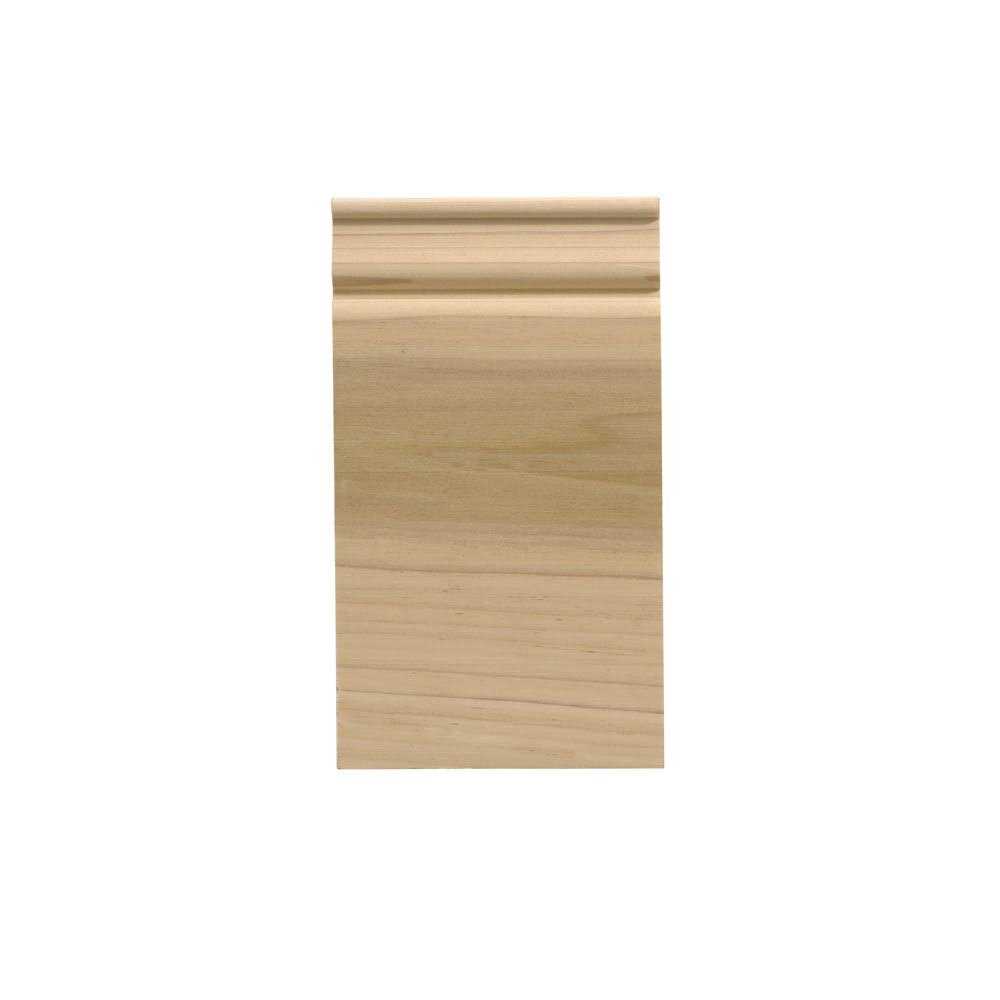 Ornamental Mouldings 7/16 in. x 3/4 in. x 96 in. Hardwood White - Zenithce