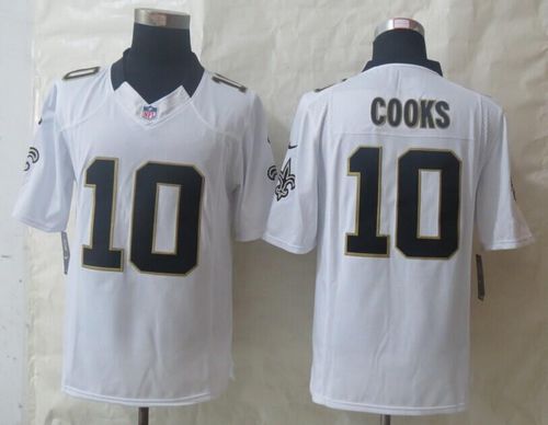 Saints #10 Brandin Cooks White Stitched Limited Nike Jersey - Zenithce