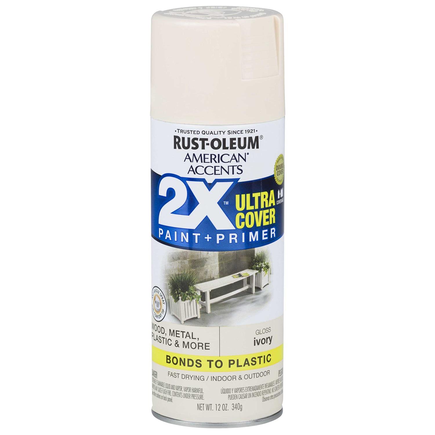 Ivory Rust-Oleum American Accents 2X Ultra Cover Spray Paint - Zenithce