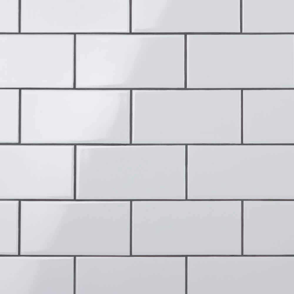 Merola Tile Crown Heights Matte Black 3 in. x 6 in. Ceramic Wall Tile - Zenithce