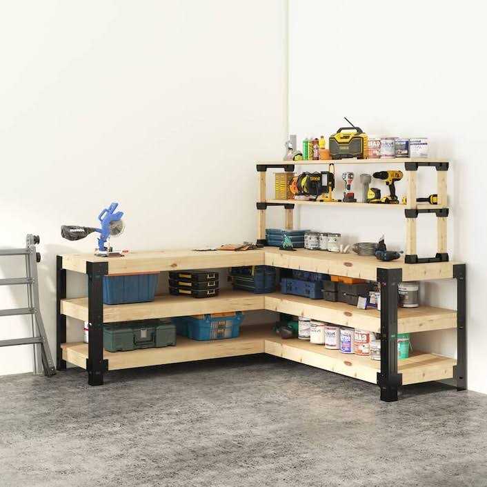 FLEXIMOUNTS Steel Workbench Kit 5 Legs Shaped - Zenithce