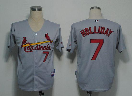 Cardinals #7 Matt Holliday Stitched Grey Jersey - Zenithce