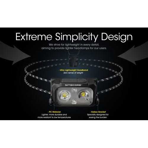 Nitecore NU25 UL 400 Rechargeable Headlamp C USB - Zenithce