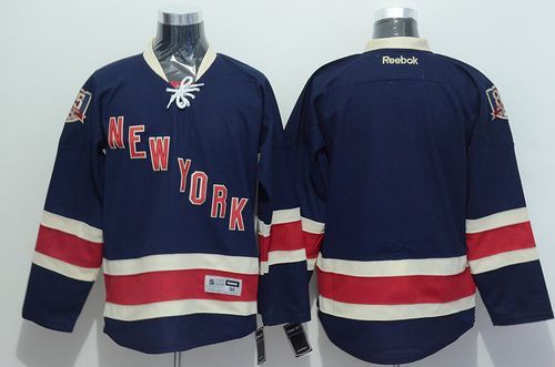 Rangers Blank Navy Blue Stitched Jersey - Zenithce