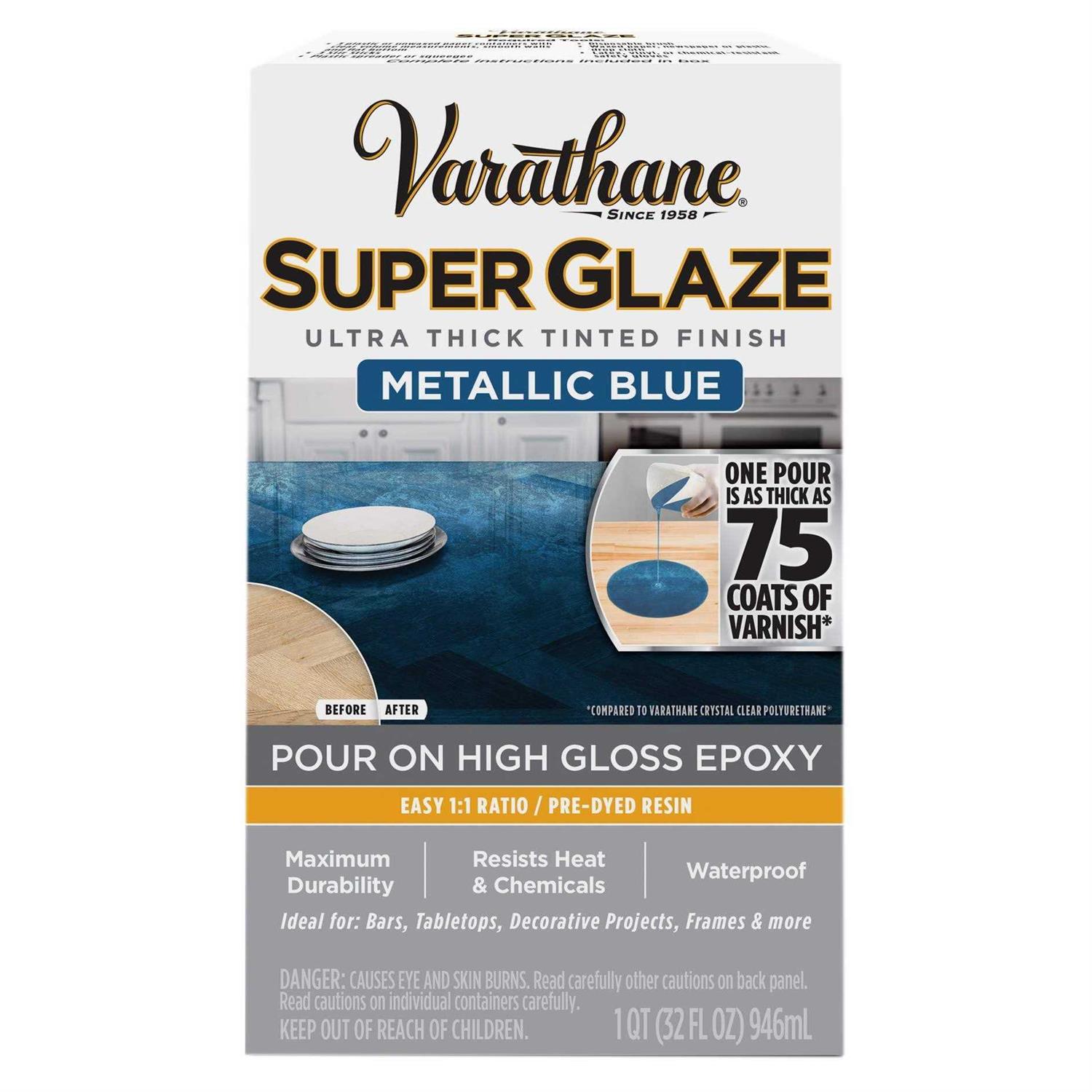 Varathane Super Glaze Pour-On High Gloss Epoxy - Zenithce