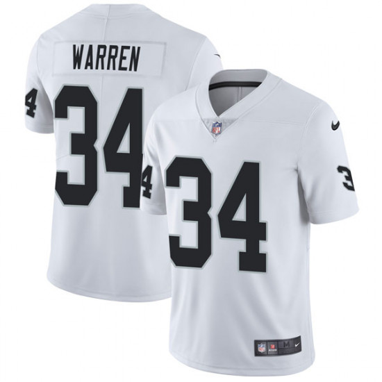 Raiders #34 Chris Warren White Vapor Untouchable Limited Stitched Jersey - Zenithce