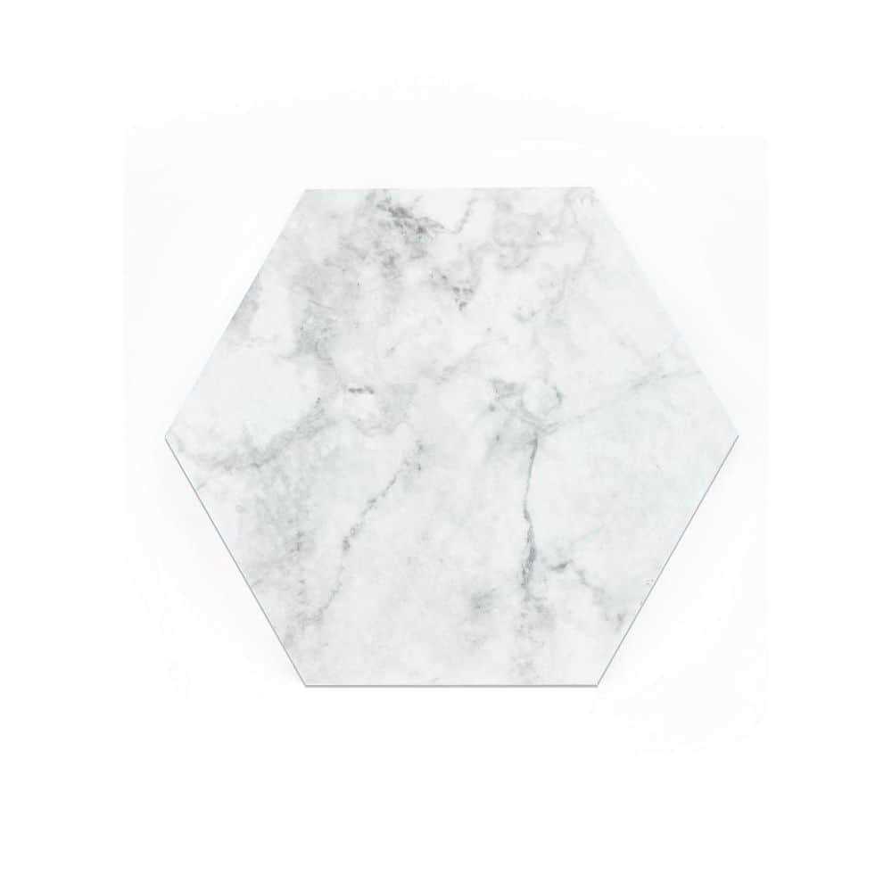 Floorpops 9 x 10.4 Milena Peel & Stick Hexagon Vinyl Floor Tiles - Zenithce