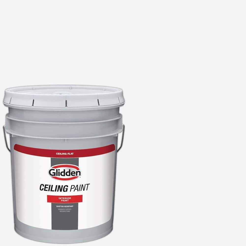 Glidden Ceiling 1 gal. High-Hiding White Interior Dead-Flat Ceiling Paint - Zenithce