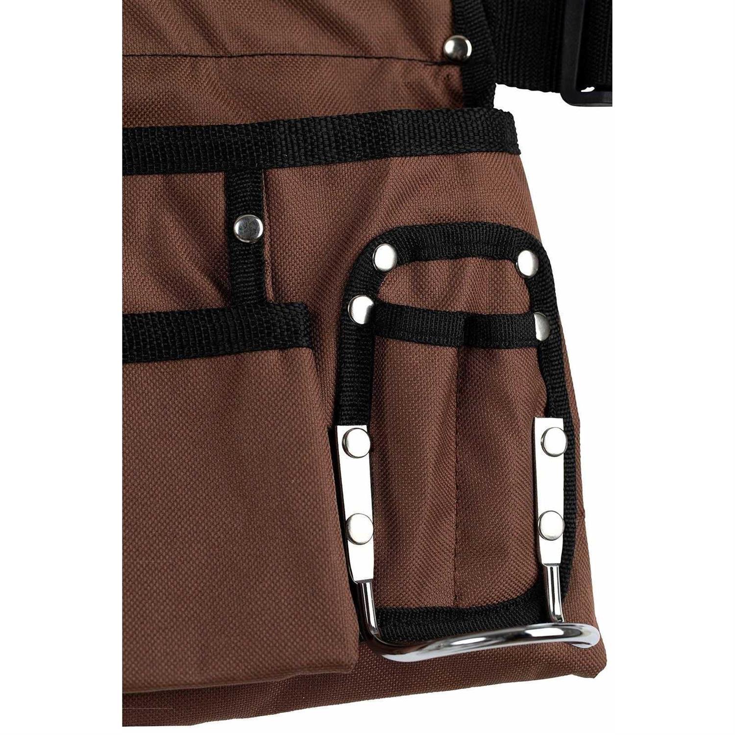 Glossyend 11 Pocket 600d Polyester Kids Tool Belt Work Apron Great for Pretended Play Role - Zenithce