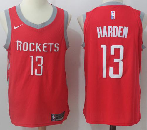 Houston Rockets #13 James Harden Red Stitched Jersey - Zenithce