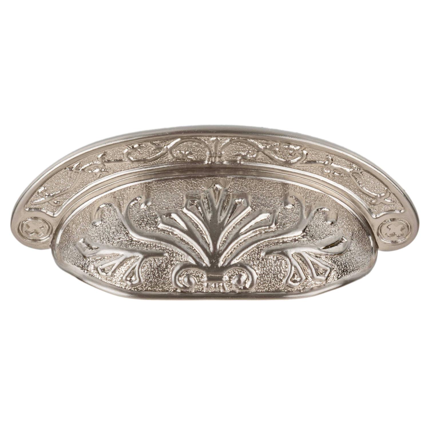UNIQANTIQ HARDWARE SUPPLY Baroque Scroll work Oil Rubbed Bronze drawer Bin Pull Centers 2 1/2 - Zenithce