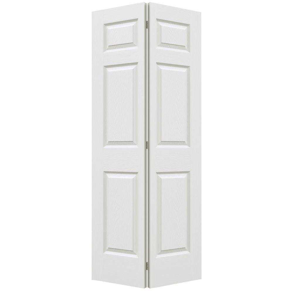 JELD-WEN 80 in. Colonist Painted Textured Molded Composite MDF Closet Bi-Fold Door - Zenithce