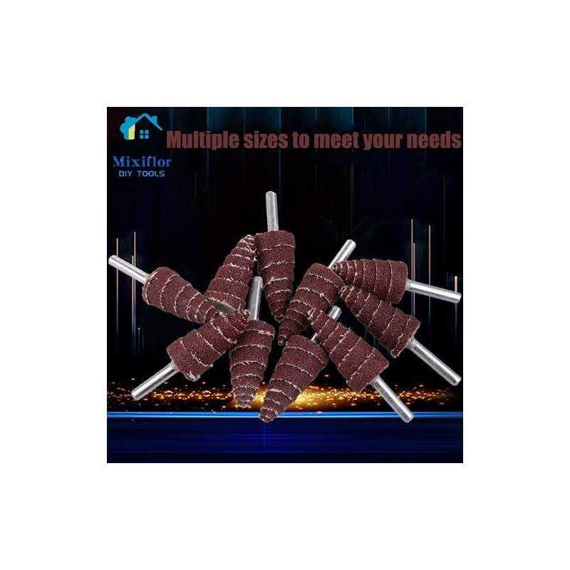 Mixiflor Cone Shape Abrasive Sandpaper Shank Flap - Zenithce