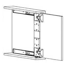 Knape & Vogt Pocket Door Slide Hinge Kit - Zenithce