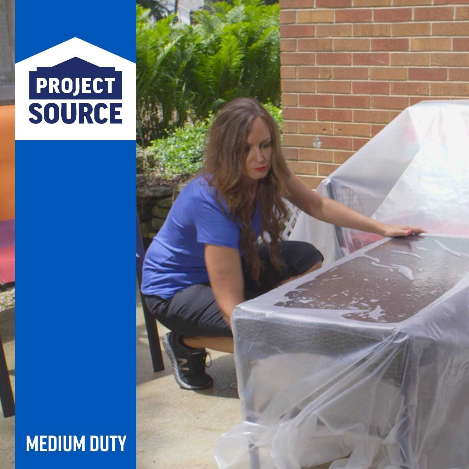 Project Source 10-ft x 25-ft Clear Plastic Sheeting 110CT - Zenithce