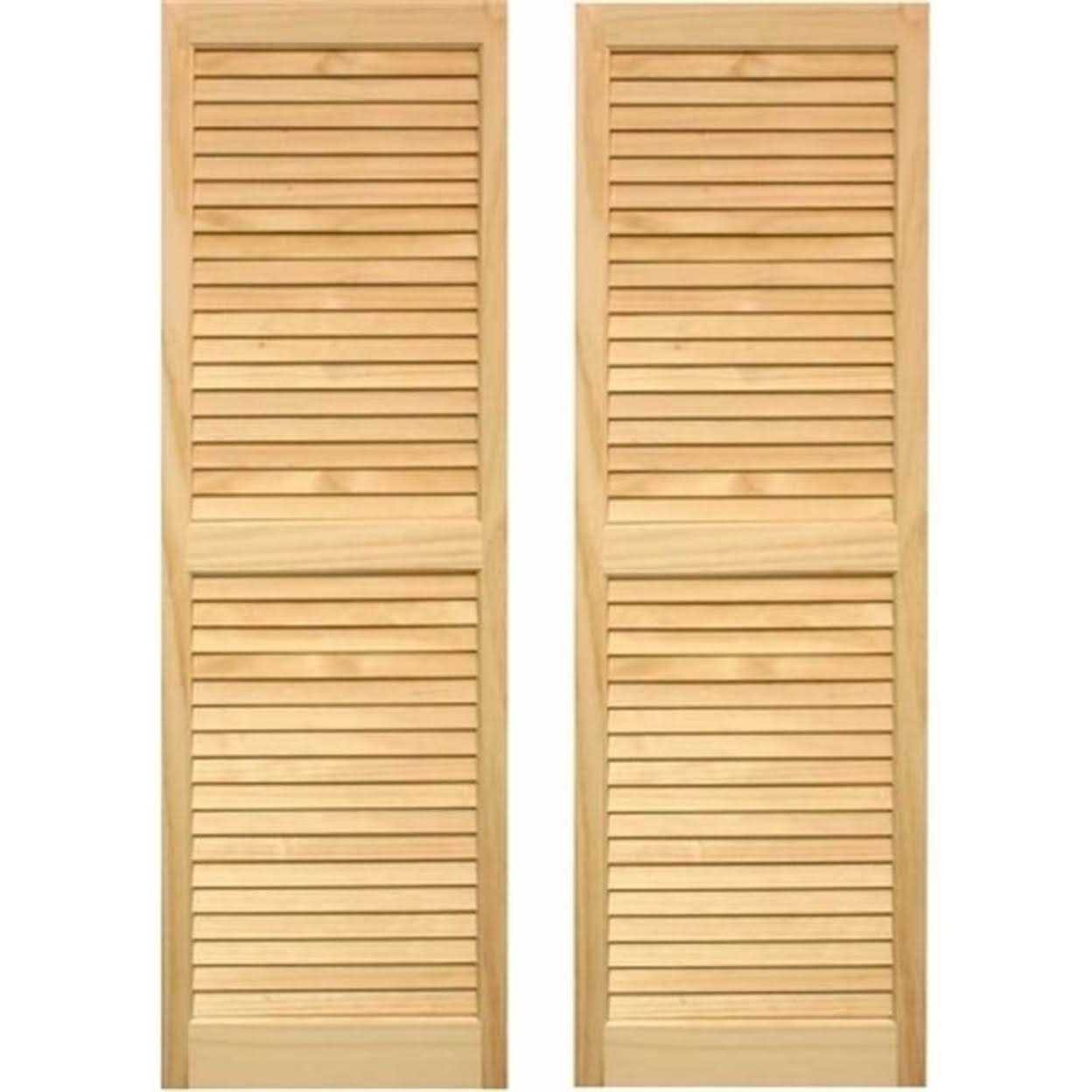 Pinecroft SHL39 Exterior Louvered Shutters 15 x 39 - Zenithce