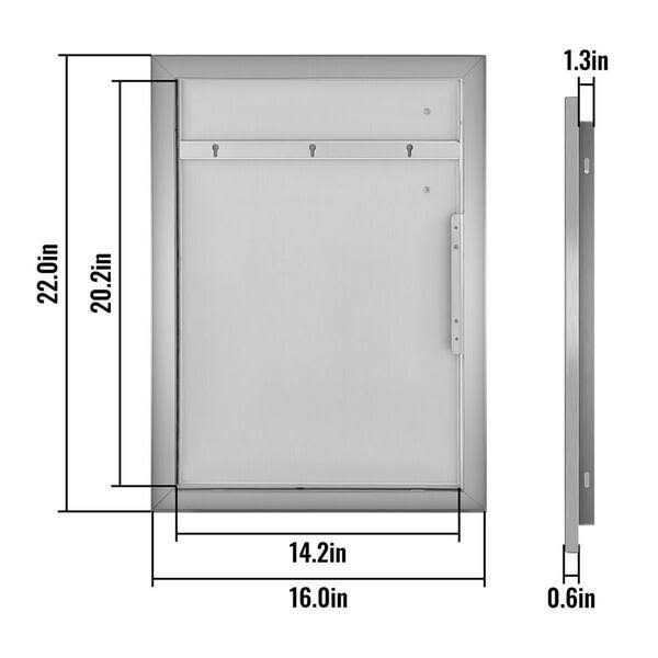 VEVOR Stainless Steel Handrail Handrail for Outdoor Steps Fits Steps - Zenithce