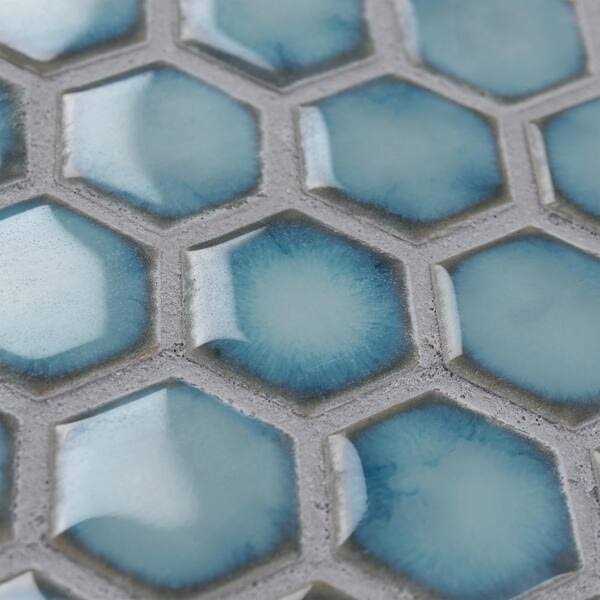 Hudson 1 x 1 Porcelain Honeycomb Mosaic Wall & Floor Tile Merola Tile - Zenithce