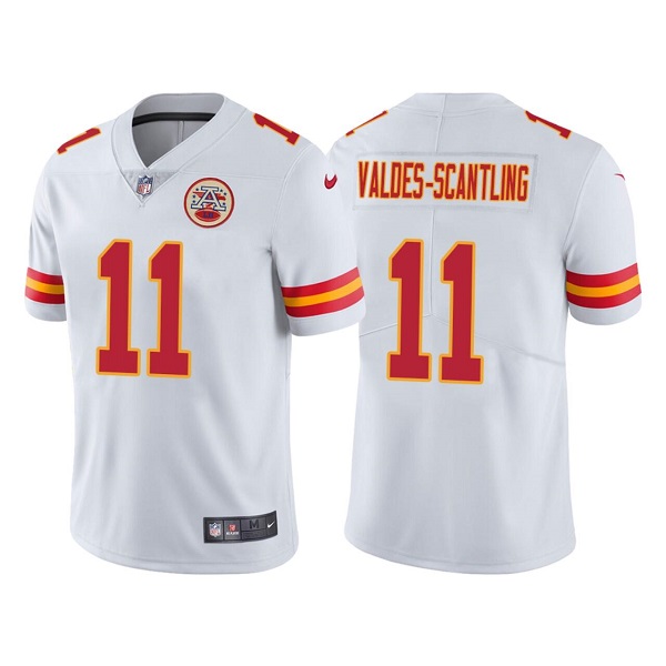 Kansas City Chiefs #11 Marquez Valdes-Scantling White Vapor Untouchable Limited Stitched Football Jersey - Zenithce