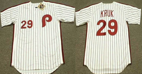 Philadelphia Phillies #29 John Kruk White Stitched Jersey - Zenithce