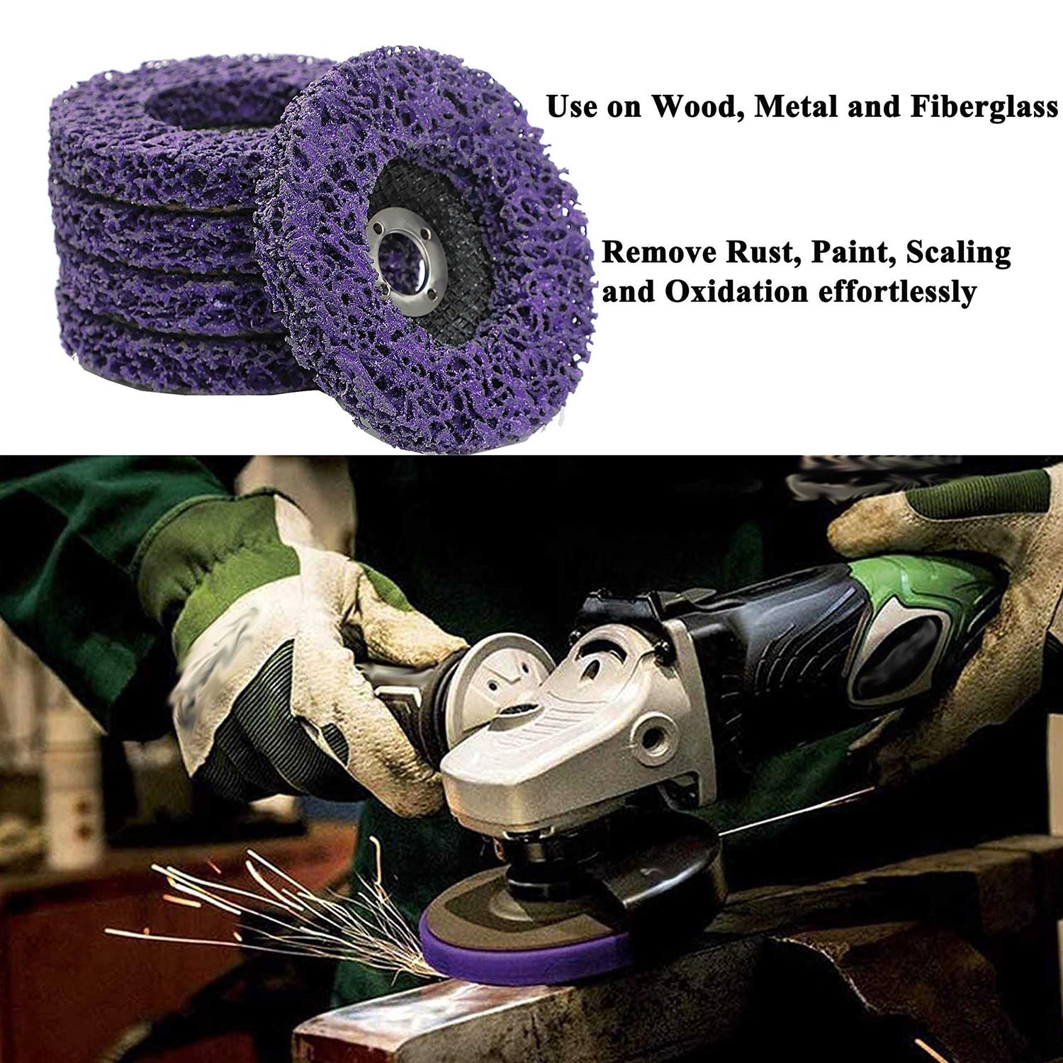 Lamsion Rust Remover Wheel Remove Paint and Oxidation Poly Strip Wheel Disc - Zenithce