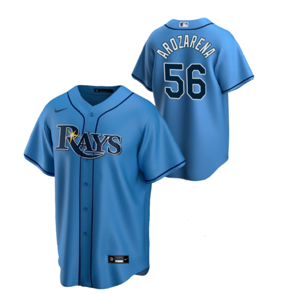 Tampa Bay Rays #56 Randy Arozarena Blue Cool Base Stitched Jersey - Zenithce