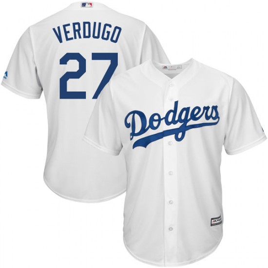 Los Angeles Dodgers #22 Alex Verdugo White Cool Base Stitched Jersey - Zenithce