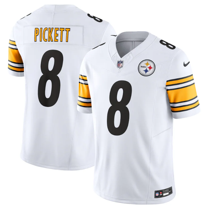 Pittsburgh Steelers #8 Kenny Pickett White 2023 F.U.S.E. Vapor Untouchable Limited Jersey - Zenithce