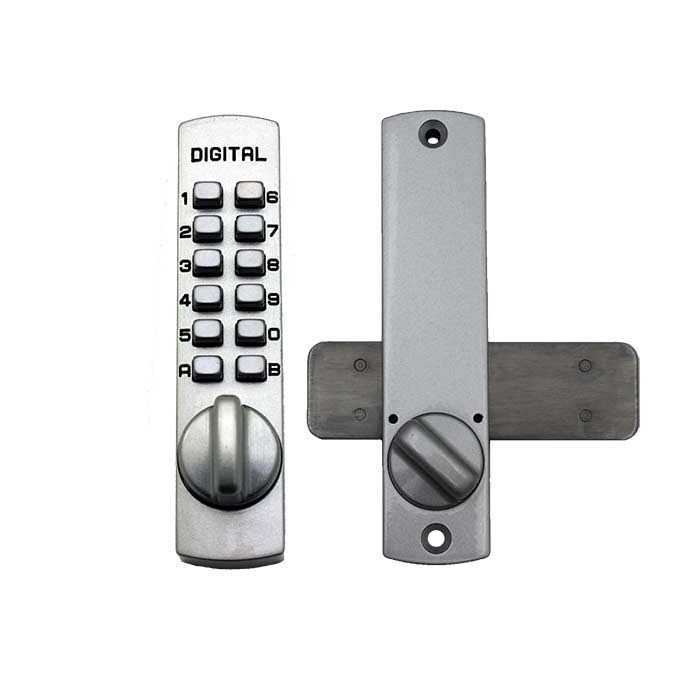 Lockey Mechanical Keyless Lever Lock With Passage Double Combination 2835-DC-SC - Zenithce