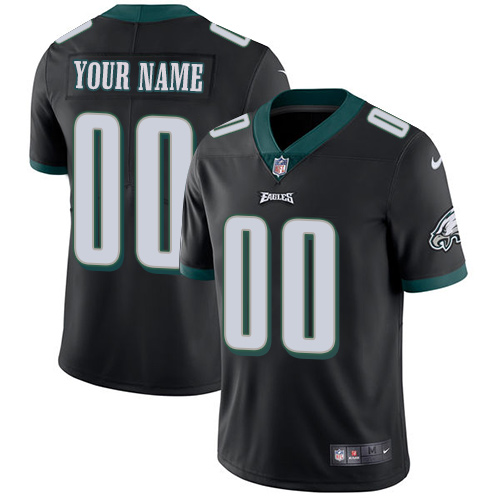 Eagles Customized Black Vapor Untouchable Limited Stitched Jersey - Zenithce