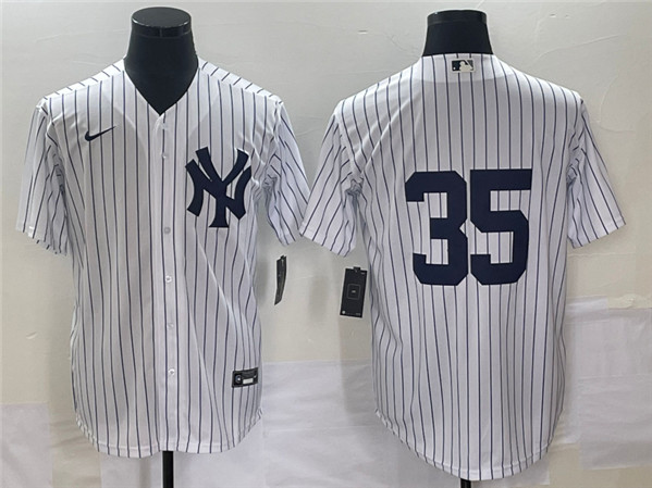 New York Yankees #35 Clay Holmes White Cool Base Stitched Jersey - Zenithce