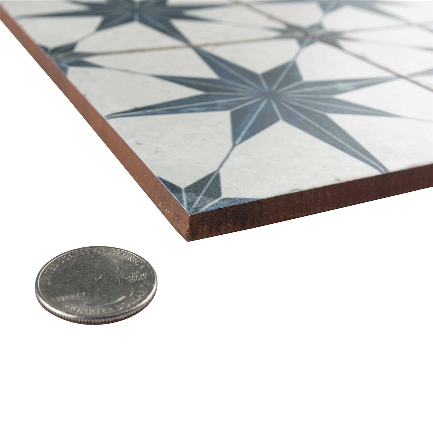 Merola Tile Harmonia Kings Star 13 x 13 Ceramic Floor and Wall Tile - Zenithce